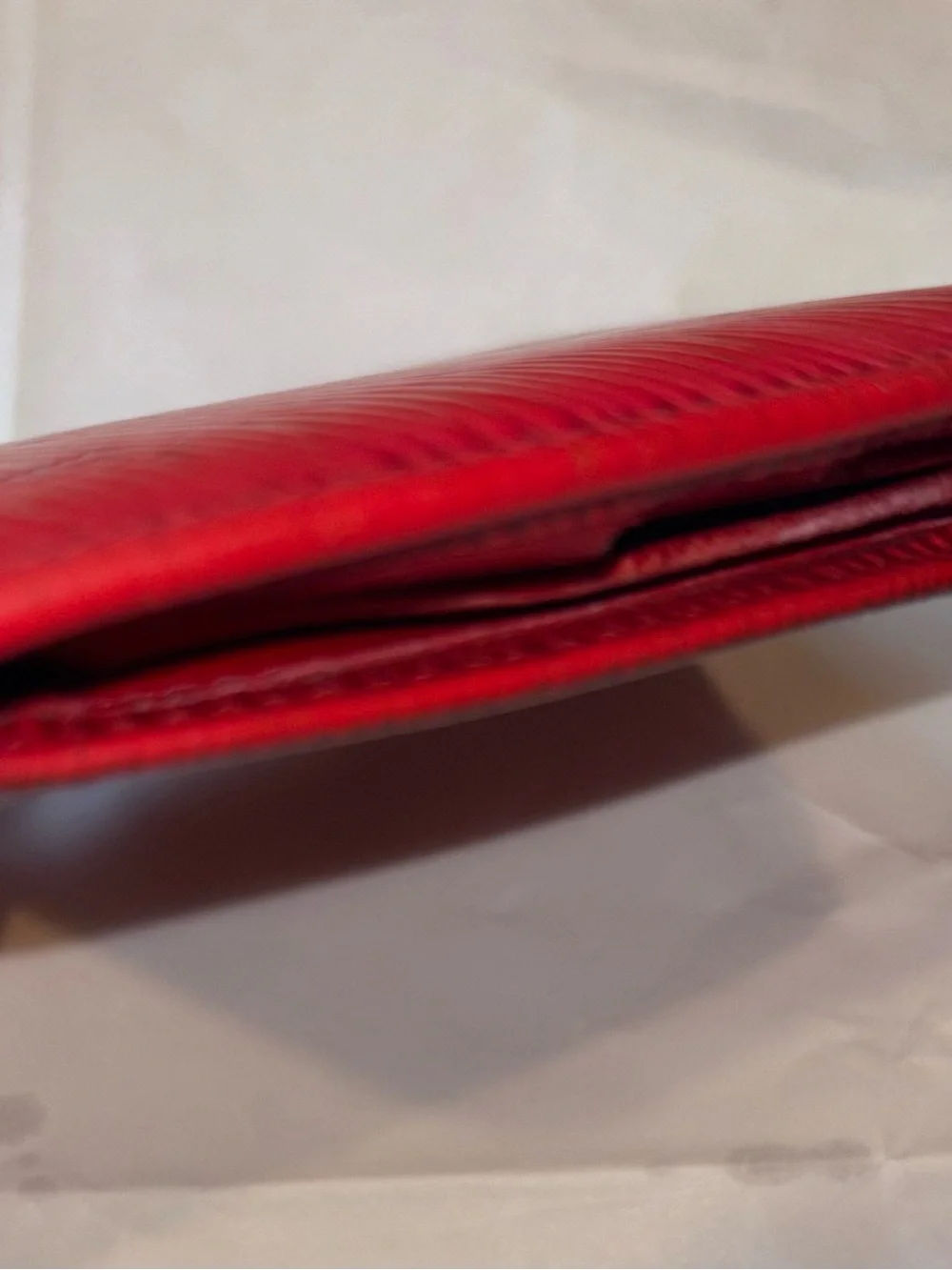 Louis Vuitton Red Epi Leather Zip Wallet